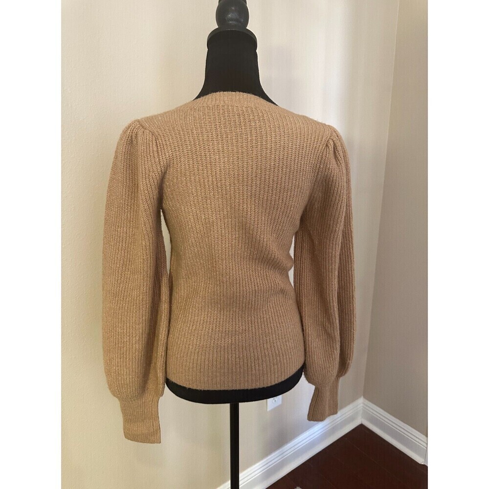 1.State Women's Mock Neck Sweater Brown Size Small Casual or Office, Winter - Picture 2 of 4
